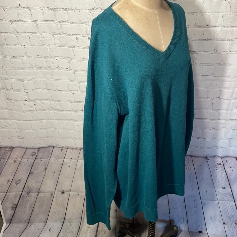 Old Navy V neck Men's Sweater Teal XXL